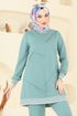 Nervür Detay Tesettür Takım 2595SL432-MS Açık Mint - Thumbnail