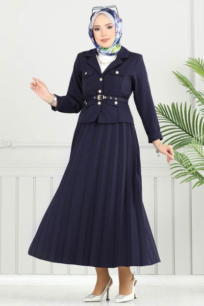 M.P. - Önden Düğmeli Ceket Takım 4702MP806-MS Laci