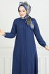 Önden Düğmeli Tesettür Takım 5676END900-M Laci - Thumbnail