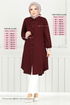 Önden Düğmeli Tunik 0171BGS895-M Bordo - Thumbnail