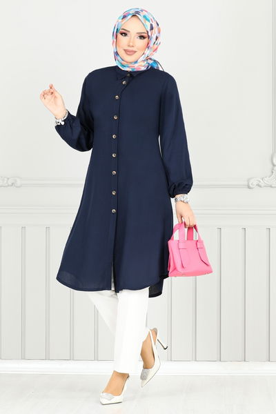 MRV B.G.S. - Önden Düğmeli Tunik 0171BGS895-M Laci