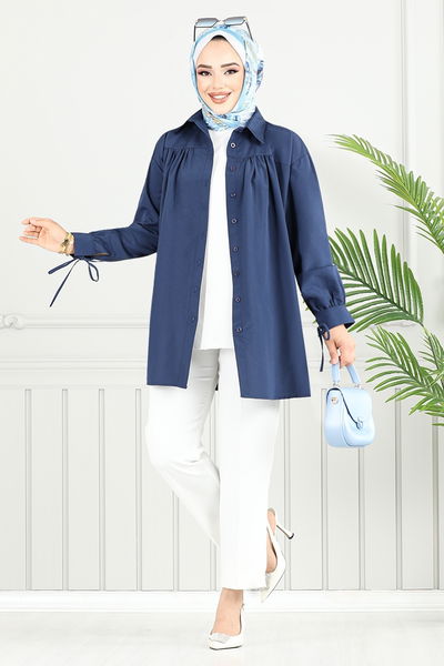 MRV P.M. - Önden Düğmeli Tunik 4101PM1063-M Laci