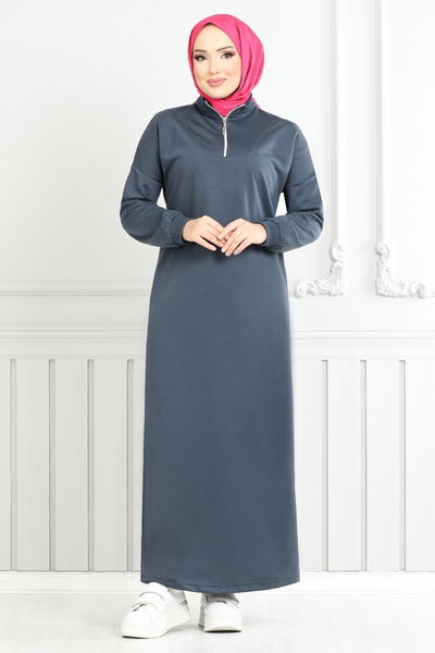 MRV E.T.T. - Önden Fermuarlı Spor Elbise 13366ETT902-M Laci
