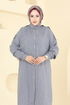 Önü Çıtçıtlı Sofia Takım 442DVL817-MS Gri - Thumbnail