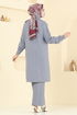 Önü Çıtçıtlı Sofia Takım 442DVL817-MS Gri - Thumbnail