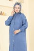 Önü Çıtçıtlı Sofia Takım 442DVL817-MS İndigo - Thumbnail