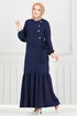Önü Taşlı Tesettür Elbise 2680SL432-MS Laci - Thumbnail