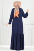 Önü Taşlı Tesettür Elbise 2680SL432-MS Laci - Thumbnail