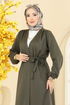 Overcoat 10074ETT926-MS Khaki - Thumbnail