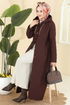 Overcoat 1314-MS-1ORG1169 Bitter Brown - Thumbnail