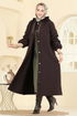 Overcoat 2006DFL152-MS Brown - Thumbnail