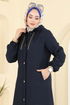Overcoat 2006DFL152-MS Navy Blue - Thumbnail