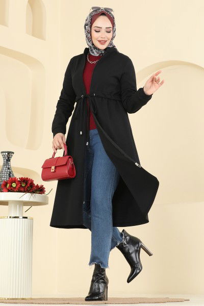 F.O.N. - Overcoat 2016FON792-MS Black