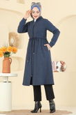 F.O.N. - Overcoat 2016FON792-MS Navy Blue