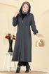 Overcoat 24084UKBK1160-MS Anthracite - Thumbnail