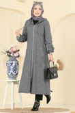U.K.B.K. - Overcoat 24084UKBK1160-MS Gray