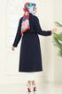 Overcoat 3002BM387-MS Navy Blue - Thumbnail