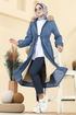 Overcoat 4292MKL719-MS Light Denim - Thumbnail