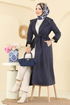 Overcoat 4398AL357-MS Navy Blue - Thumbnail