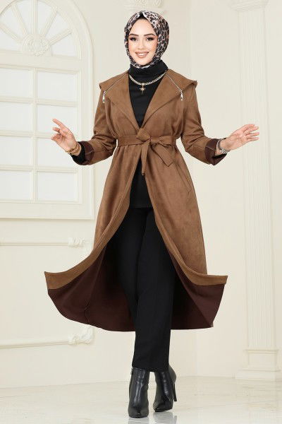 A.L. - Overcoat 4398AL357-MS Tan
