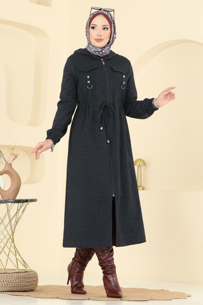 D.V.L. - Overcoat 467DVL817-MS Anthracite