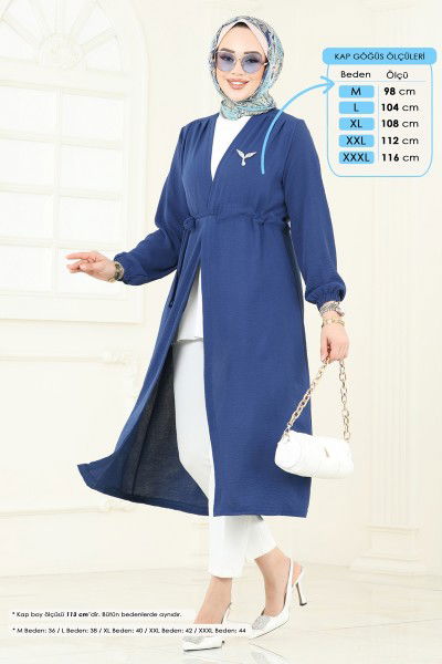 U.Z. - Overcoat 5097UZ662-MS Navy Blue