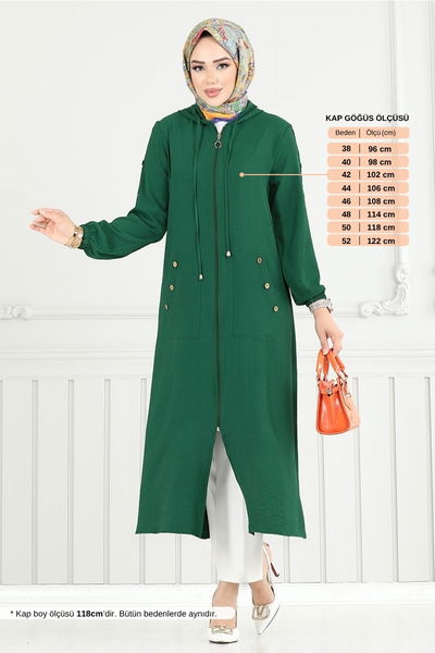 MRV N.F.C. - Overcoat 5318NFC915-M Emerald - 358087
