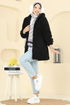 Overcoat 6039TEG847-MS Black - Thumbnail