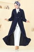 Overcoat 6214BSK463-MS Navy Blue - Thumbnail