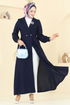 Overcoat 6214BSK463-MS Navy Blue - Thumbnail