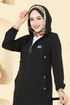 Overcoat PL9171-MS Black - Thumbnail