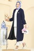 Overcoat PL9171-MS Navy Blue - Thumbnail