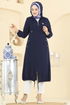 Overcoat PL9171-MS Navy Blue - Thumbnail