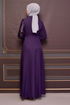 Paillette Détail Robe Violet ASM2516 - Thumbnail