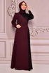 Pailletten Abendkleid Bordeaux ASM2524 - Thumbnail