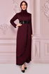 Pailletten Kleid Bordeaux ASM2545 - Thumbnail