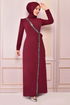 Pailletten Kleid Bordeaux ASM2567 - Thumbnail