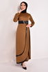 Pailletten Kleid Camel ASM2545 - Thumbnail