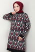 Patterned Bürümcük Team 185BO1060-M Burgundy - Thumbnail