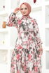 Patterned Dress MSL6092 Rose Kurusu - Thumbnail