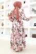 Patterned Dress MSL6092 Rose Kurusu - Thumbnail