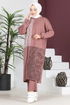 Patterned Knitwear Combine MSL1614 Rose Kurusu - Thumbnail