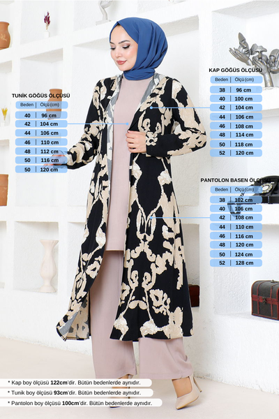 MRV B.G.S. - Patterned Triple Viscose Team 0332BGS895 Black&Vision - 352817