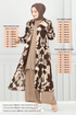 Patterned Triple Viscose Team 0332BGS895 Coffee&Vision - Thumbnail