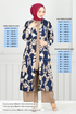 Patterned Triple Viscose Team 0332BGS895 Dark Laci&Vision - Thumbnail