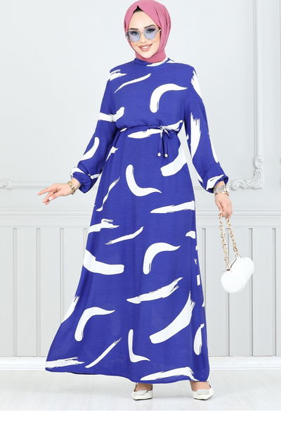 MRV O.Z.R. - Patterned Viscose Dress 800OZR1047-M Saks