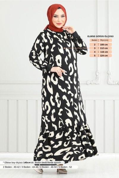 MRV O.Z.R. - Patterned Viscose Dress 820OZR1047-M The Stone - 352958