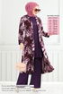 Patterned Viscose Team 4030BGS895-M Damson - Thumbnail