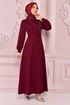 Pearly Evening dress Burgundy END5512 - Thumbnail