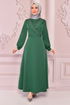 Pearly Evening dress Emerald END5512 - Thumbnail